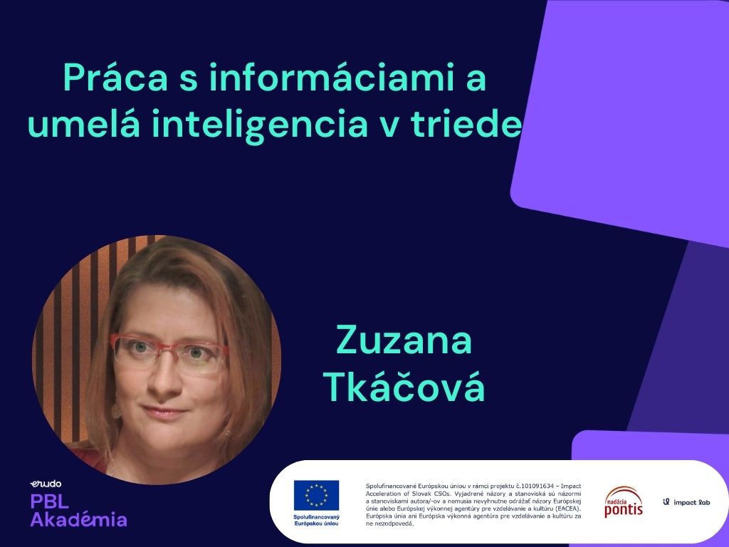 Webinár: Práca s informáciami a umelá inteligencia v triede